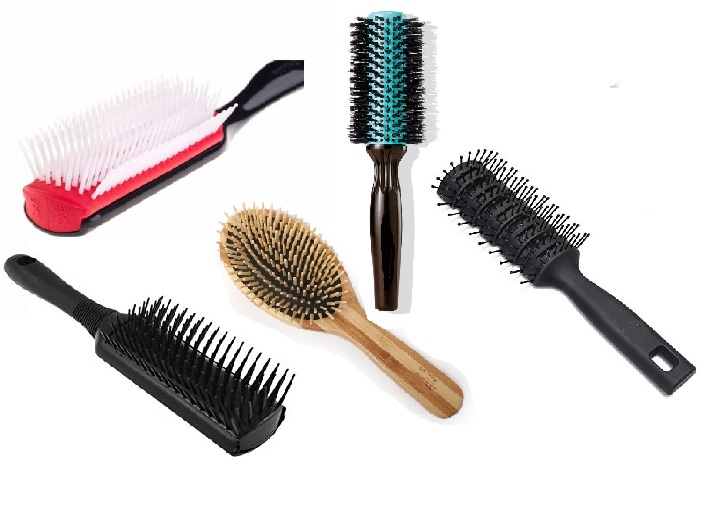 Chọn lược chải tóc phù hợp là một trong những cách hướng dẫn sấy tóc đúng cách