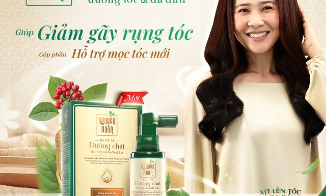 NGUYÊN XUÂN RA MẮT SERUM DƯỠNG CHẤT DƯỠNG TÓC VÀ DA ĐẦU – GIẢI PHÁP HỖ TRỢ TÓC MỚI MỌC CHẮC KHỎE TỪ DƯỢC LIỆU